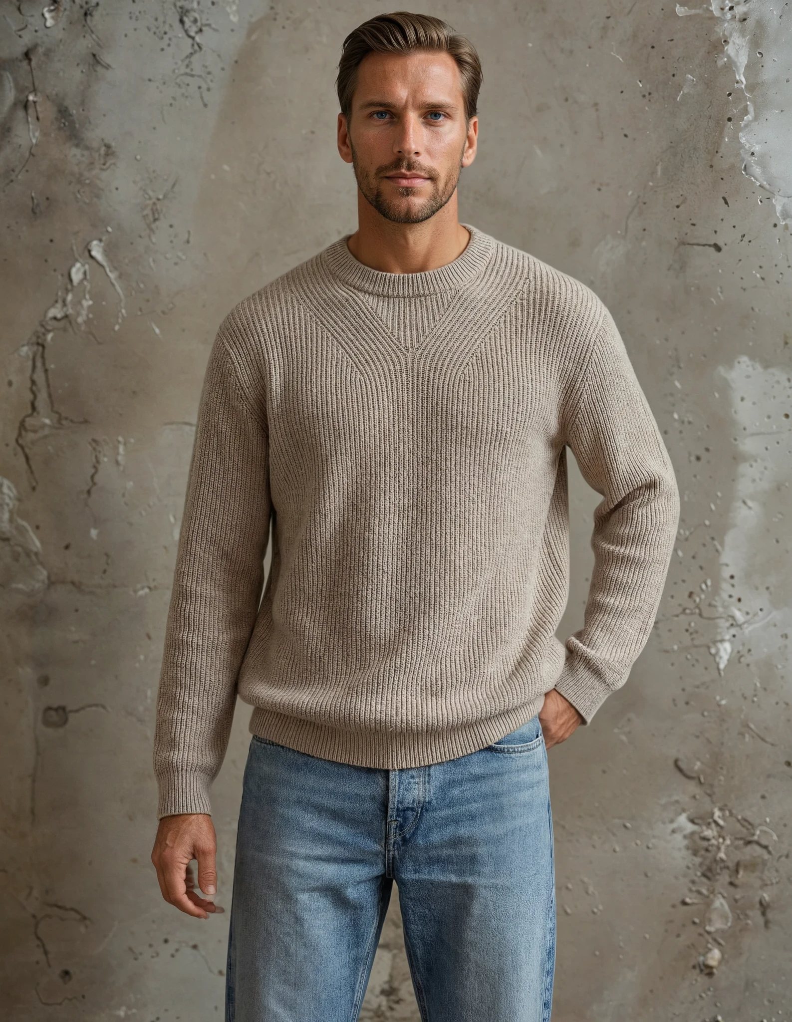 Beige meliert